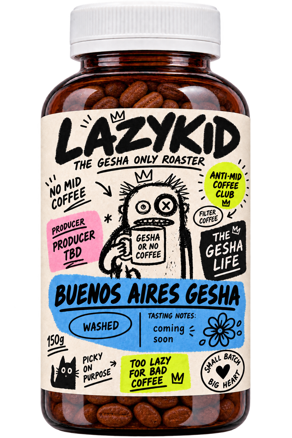 LAZYKID Buenos Aires Gesha bottle