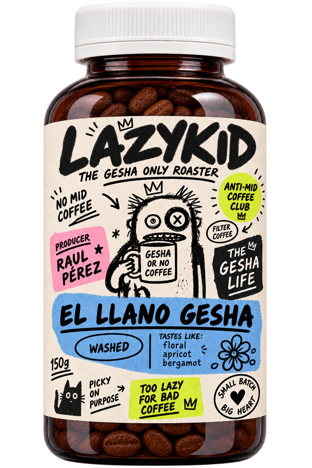 LAZYKID Finca El Llano Gesha bottle
