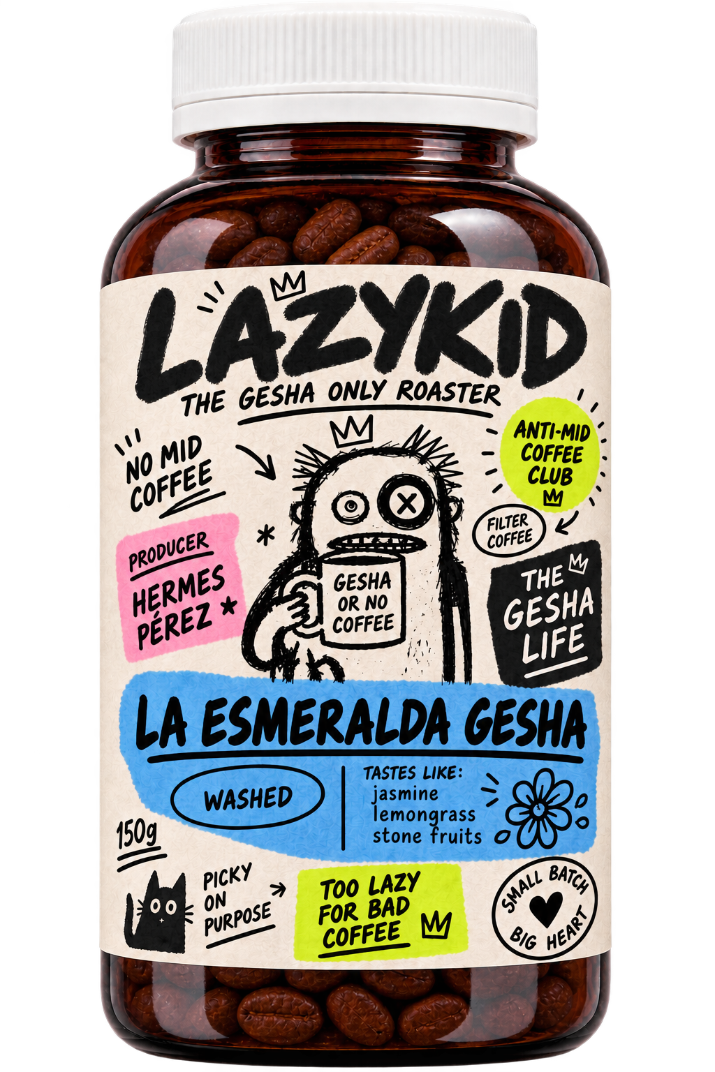 LAZYKID Finca La Esmeralda Gesha bottle