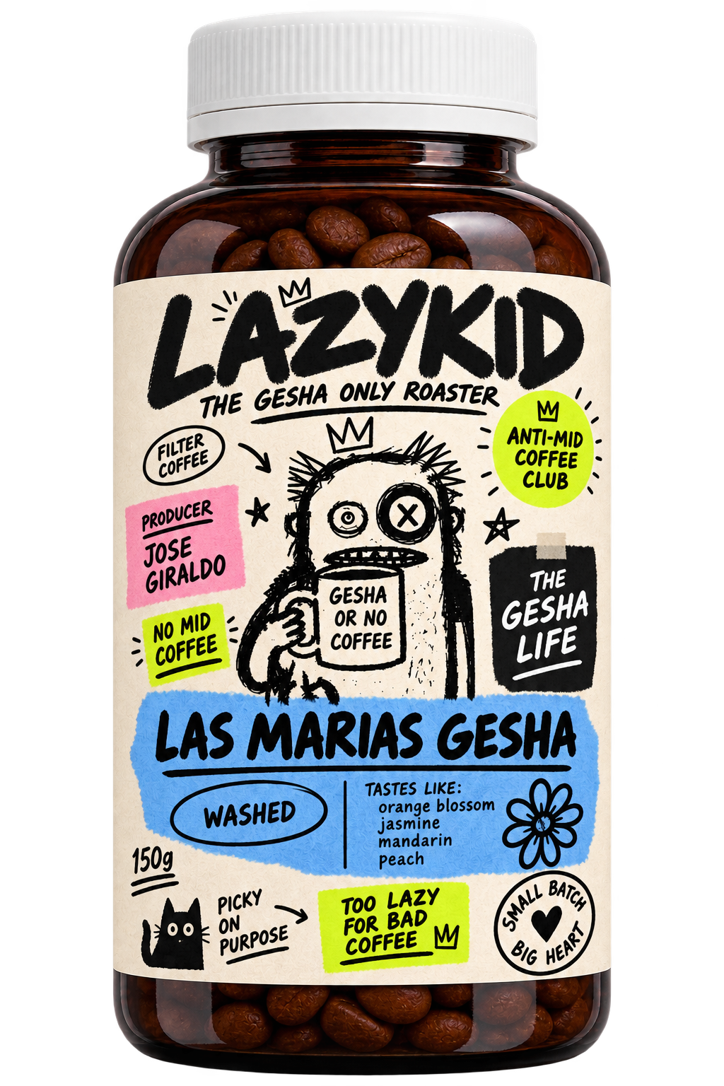 LAZYKID Finca Las Marias Gesha bottle